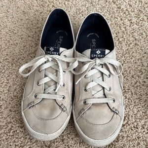 Sperry Light Tan Lace-Up Sneakers